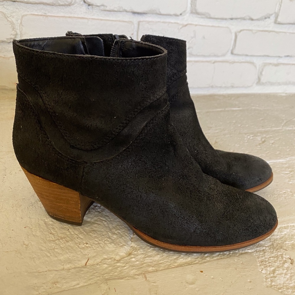 Dolce Vita black suede ankle boots